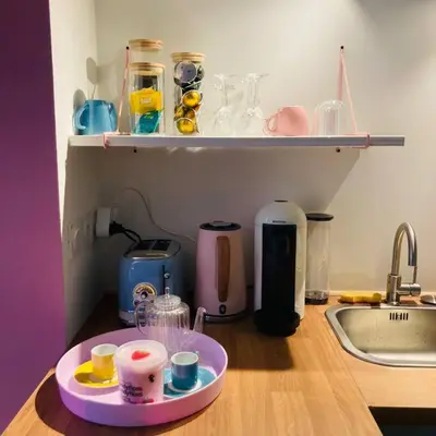 Plan de l'établissement Barbapappart - Un studio coloré dans le centre de Rouen