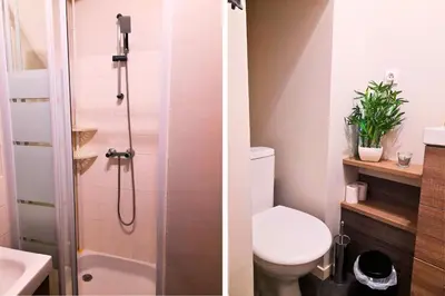 Salle de bains dans l'établissement Le Cocon Beauvaisien - Centre Ville - Proche Gare