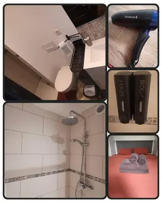 Salle de bains dans l'établissement chambre 2 pas du centre-ville