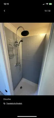 Salle de bains dans l'établissement Petite maison chaleureuse des boucles de la Seine