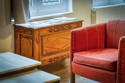 Coin salon dans l'établissement Le Charmant F2 rue du Gros Horloge à Rouen!