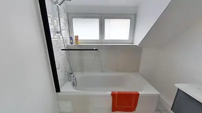 Salle de bains dans l'établissement Vue sur Seine