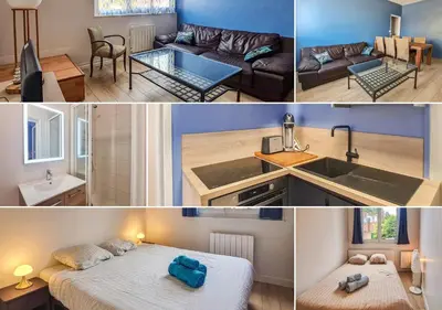 Un ou plusieurs lits dans un hébergement de l'établissement Cosy'Appart - LE SAINT MAUR