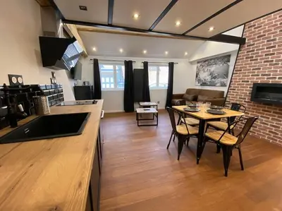 Cuisine ou kitchenette dans l'établissement Loft: Le New-York