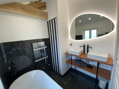Cuisine ou kitchenette dans l'établissement Loft: Le New-York