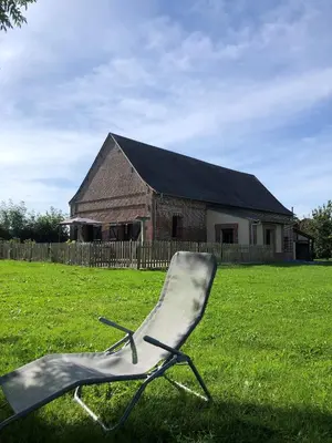 Jardin de l'établissement Grange normande XIXe Salon cathédrale & cheminée jardin 5000m 10 pers