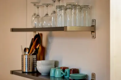 Cuisine ou kitchenette dans l'établissement Le Gainsbourg studio coeur de Rouen !