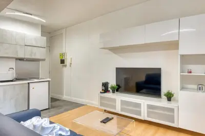 Cuisine ou kitchenette dans l'établissement Le Gainsbourg studio coeur de Rouen !