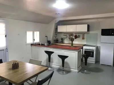 Cuisine ou kitchenette dans l'établissement Appartement atypique