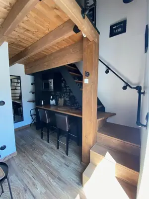 Cuisine ou kitchenette dans l'établissement La Maison du Pere Pilon avec petit dejeuner