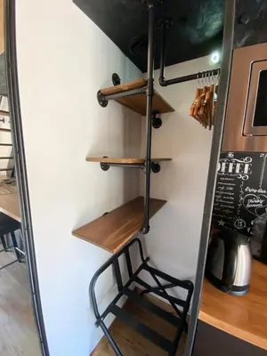 Cuisine ou kitchenette dans l'établissement La Maison du Pere Pilon avec petit dejeuner