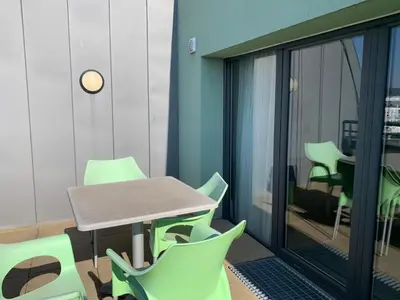 Coin salon dans l'établissement Terres de France - Appart Hôtel Rouen Flaubert