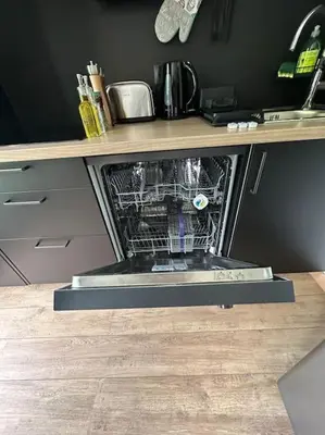 Cuisine ou kitchenette dans l'établissement La Parenthèse