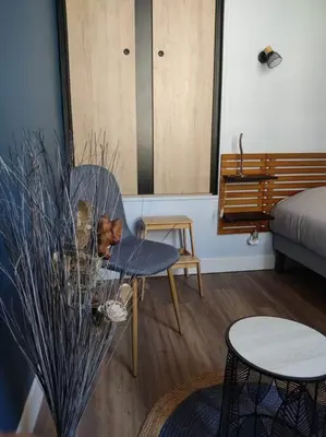 Un ou plusieurs lits dans un hébergement de l'établissement Duplex cosy hyper centre