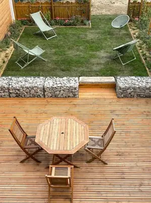 Jardin de l'établissement Appartement N1 moderne à 3min de Giverny