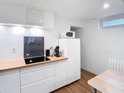 Cuisine ou kitchenette dans l'établissement Appartement Criel-sur-Mer