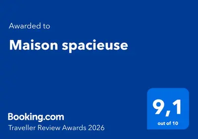 Certificat, récompense, panneau ou autre document affiché dans l'établissement Maison spacieuse