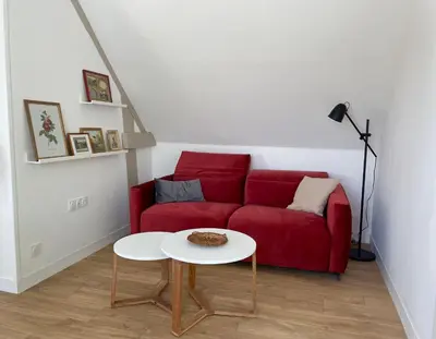 Coin salon dans l'établissement Le Verger de Sophie