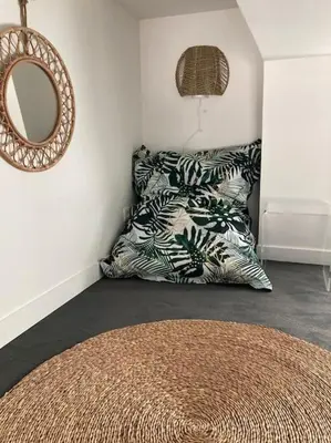 Coin salon dans l'établissement Duplex hypercentre avec parking