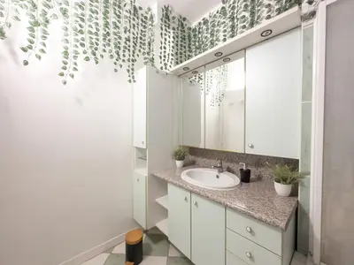 Salle de bains dans l'établissement Jungle Urbain- Sauna - Ciné - Hamac - Hyper centre