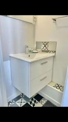 Plan de l'établissement Studio Tribord Le Tréport - vue mer & falaises