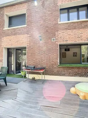 Terrasse ou espace extérieur de l'établissement Grande Maison Cosy Terrasse Parking Gare 8 Pers
