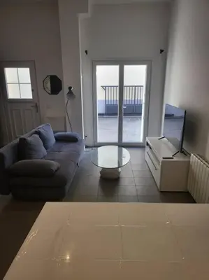 Coin salon dans l'établissement Appartement 45 m2, proche gare Vernon-Giverny