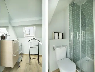 Salle de bains dans l'établissement Maison et Jardin - Chambre Cosy