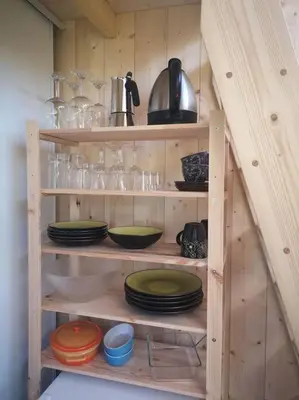 Cuisine ou kitchenette dans l'établissement Graine d'insolite