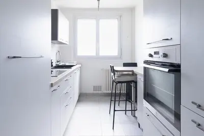 Cuisine ou kitchenette dans l'établissement Mat&Ness Appartment