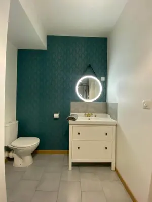 Salle de bains dans l'établissement Bienvenue à la réderie d’Amiens