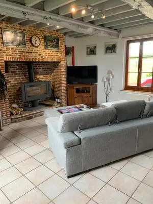 Coin salon dans l'établissement Chambres d'hôtes