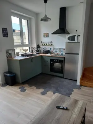 Cuisine ou kitchenette dans l'établissement Chez Sindy et Olivier