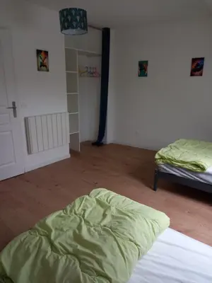 Un ou plusieurs lits dans un hébergement de l'établissement Chez Sindy et Olivier