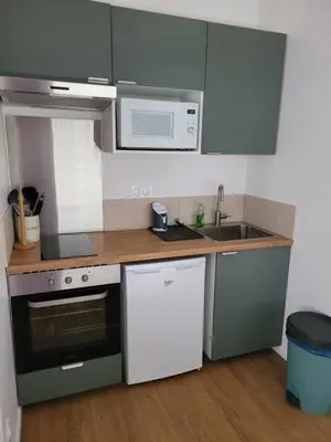 Cuisine ou kitchenette dans l'établissement Appartement cosy