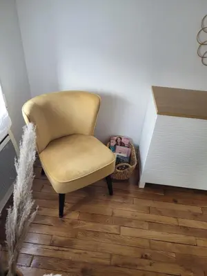 Coin salon dans l'établissement Appartement cosy