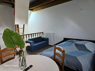 Coin salon dans l'établissement Appartement Lavande - 6 pers avec mezzanine