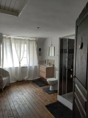 Coin salon dans l'établissement Le cottage de Mercey