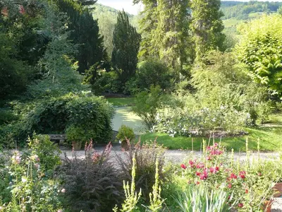 Jardin de l'établissement La Pluie de Roses