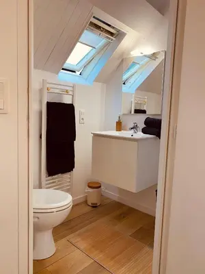 Salle de bains dans l'établissement Cozy little house