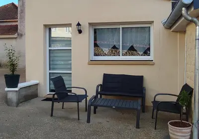 Balcon ou terrasse dans l'établissement Maison Studio 4 personnes avec mezzanine