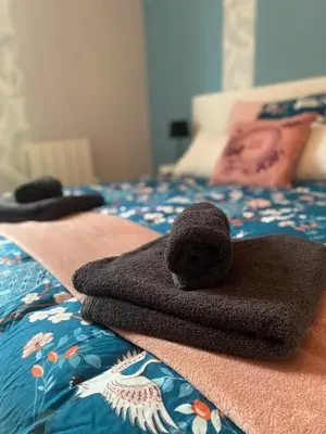 Un ou plusieurs lits dans un hébergement de l'établissement La Clé de Julian