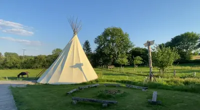 Jardin de l'établissement Chambres d'hôtes du Coq à l'Ane