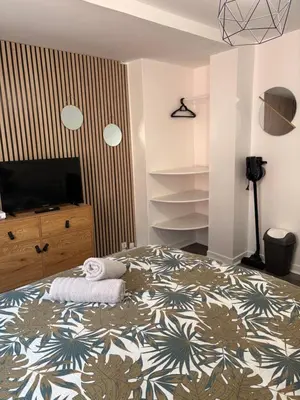 Un ou plusieurs lits dans un hébergement de l'établissement Studio hyper centre de Beauvais
