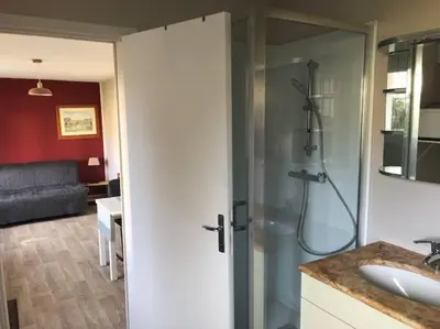 Plan de l'établissement maison indépendante avec jardin