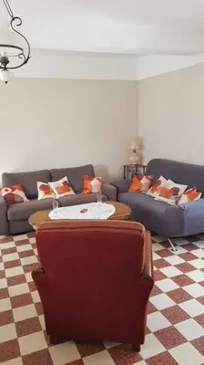 Coin salon dans l'établissement Maison 8-10 personnes