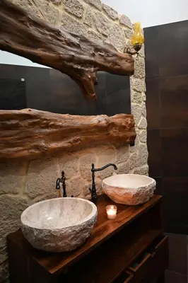 Salle de bains dans l'établissement Le secret d’Adam