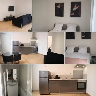 Cuisine ou kitchenette dans l'établissement Le voyageur - T2 hyper centre