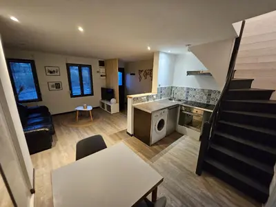 Cuisine ou kitchenette dans l'établissement ENTRE 2 VAGUES