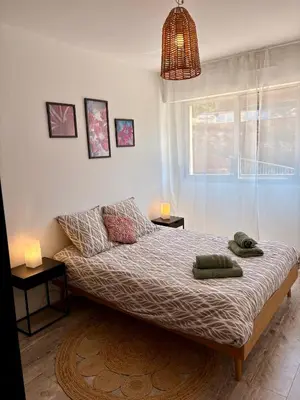Un ou plusieurs lits dans un hébergement de l'établissement Appartement Rouen centre proche CHU